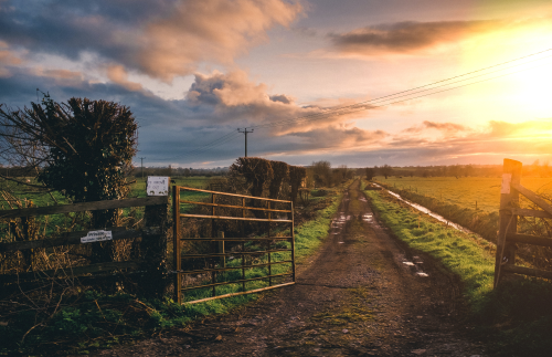 a gateway to a farm